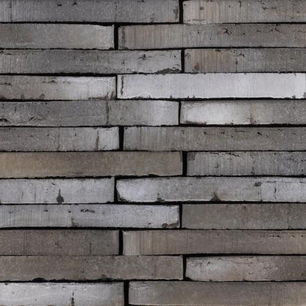Eco-smoked linear bricks
